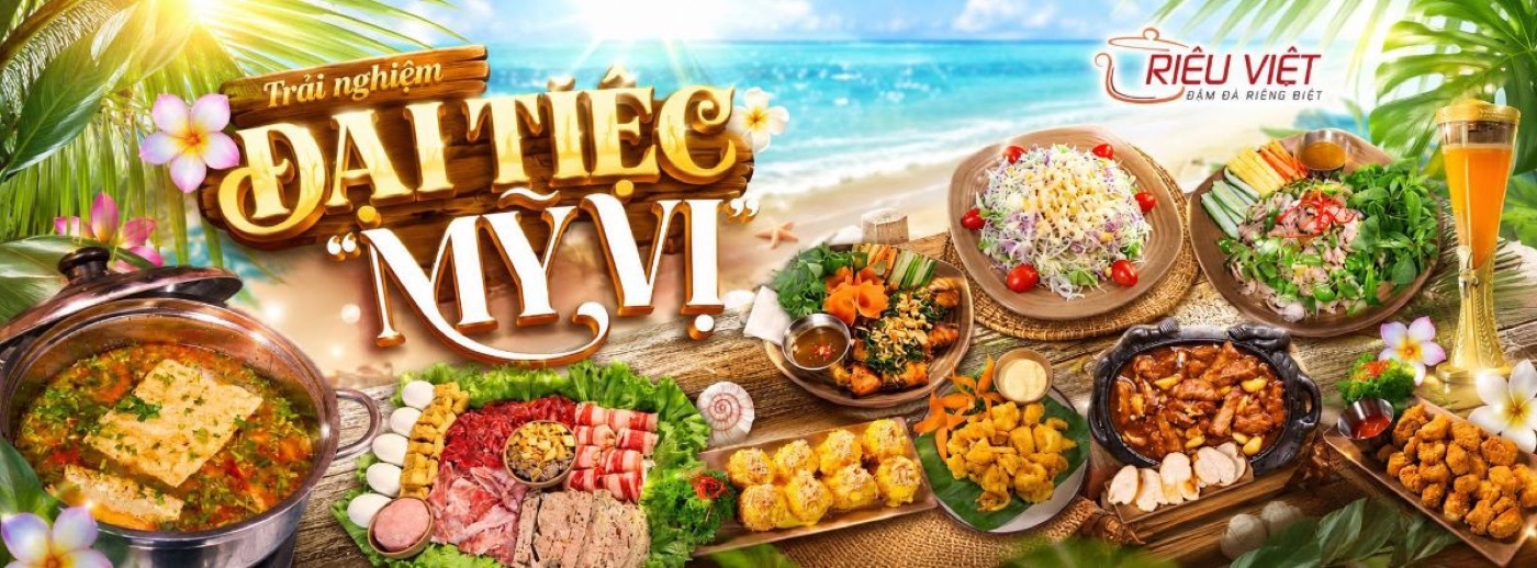 Banner Đại tiệc mỹ vị của Riêu Việt